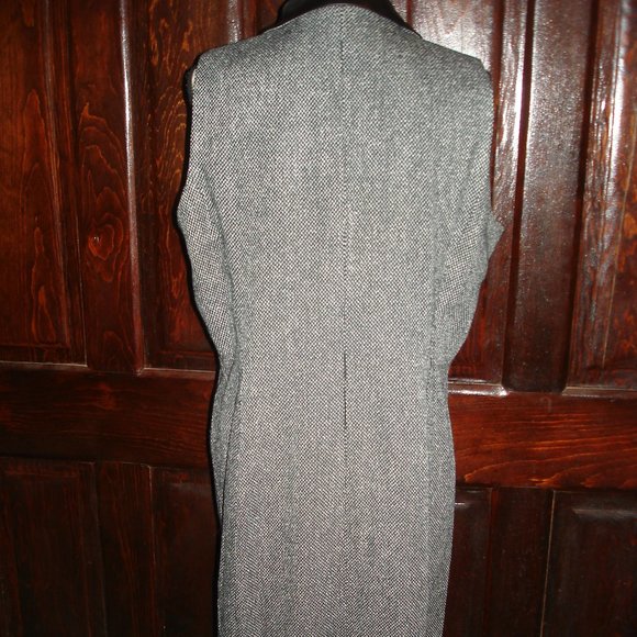Grey & Black Midi dress & cover - Picture 6 of 7